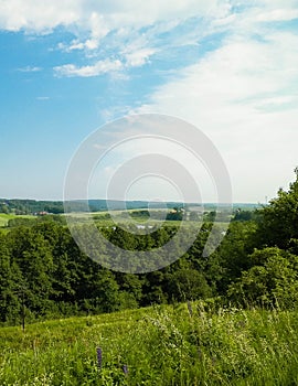 Hills, fields and meadows - beautiful landscape of Wiezyca