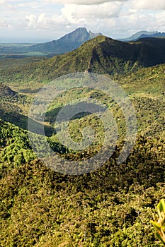 Hills of Mauritius island