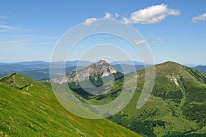 The hills in the mountains