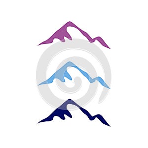 Hills, Mountains Sign Symbol Logo ( 3 Color Variants )