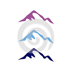 Hills, Mountains Sign Symbol Logo ( 3 Color Variants ) photo