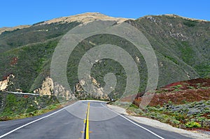 Hills from Pacific Coast Highway, near Big Sur, California, USA