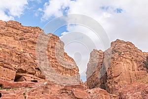 Hills of Petra Red Rose City, Jordan. photo