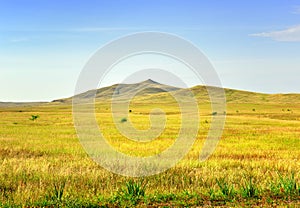 Hills in the steppes of Khakassia