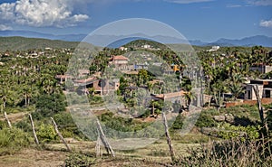 The Hills of Todos Santos, Mexico as seen from Above