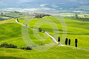 Hills in Tuscany in Val di Orcia