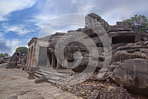 The hills of Udayagiri and Khandagiri at Bhubaneswar,, odisha India