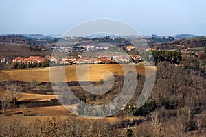 Hills in Winter - Monteriggioni Siena Italy