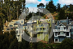 Hillside Homes in California