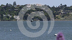 Hillside landscape seen from Sausalito, California