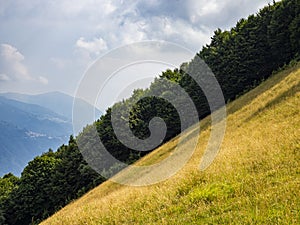 Hillside of a mountain in Valle Intelvi