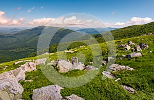 Hillside of Runa mountain in summer photo