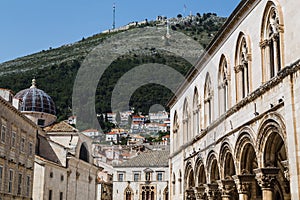 Hillside of Srd Hill seen from the old town of Dubrovnik