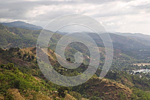 Hillside terrain view Timor Leste photo