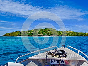 Hillside tropical resort on Nanuya Island, Fiji