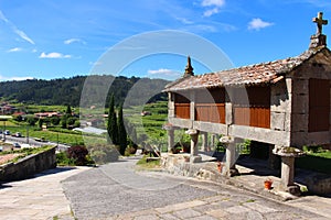 A hilltop Albarino winery in MeaÃ±o Spain