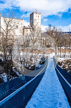 Hilltop Castle in Bruneck (Brunico), Italy