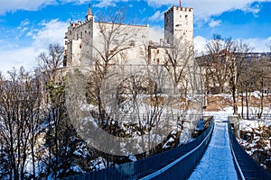 Hilltop Castle in Bruneck (Brunico), Italy