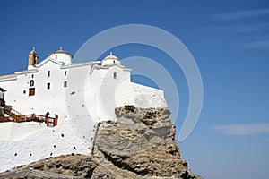 Hilltop church in Skopelos photo