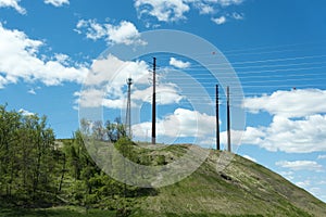 Hilltop Towers with Blue Sky