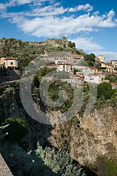 Hilltop town - typical Mediterranean scene