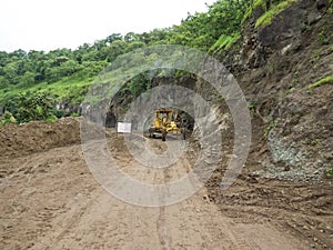 Hilltop Under Construction Road or Dirt Road