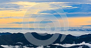 Hilltop view of Krajom Mountain.