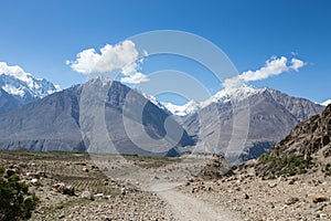 Hilly landscape in the Fan Mountains. Pamir. Tajikistan