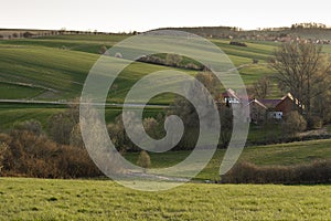 Hilly landscape in Lower Saxony