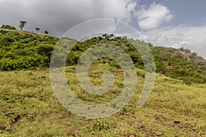 Hilly landscape near Arba Minch, Ethiop