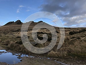 Hilly landscape in Northern Ireland