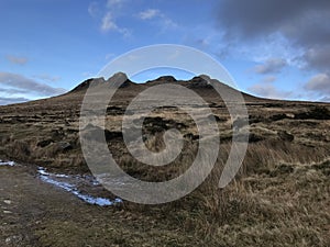 Hilly landscape in Northern Ireland