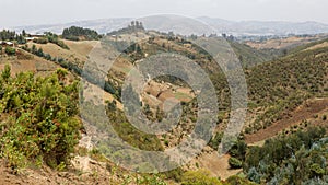 Hilly landscapes of Ethiopia