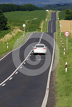 Hilly road photo