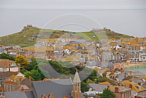 Hilly St Ives Seaside Town of Cornwall