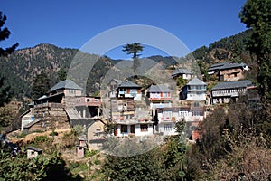 Himachal mountain village