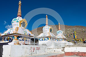 Kunzum Pass Kunzum La in Lahaul and Spiti, Himachal Pradesh, India.