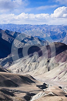 Himalay view from NamnungLa pass, Ladakh, India