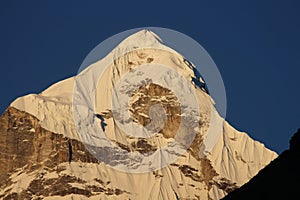 Himalaya hill beautiful near badrinath tample  picture uttrakhand in india