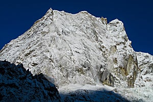 Himalaya landscape and picturesque view of snow summits