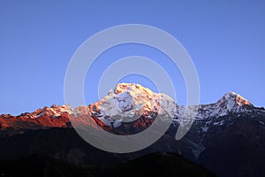 the Himalaya mountain peak photo