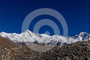 Himalaya mountain peak Cho Oyu landscape