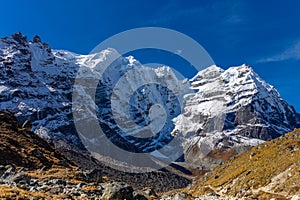 Himalaya mountain peak landscape