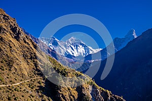 Himalaya mountain peak landscape