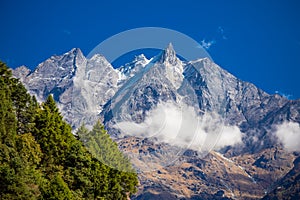 Himalaya mountain peak landscape