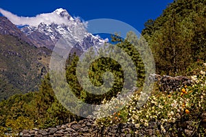 Himalaya mountain peak landscape