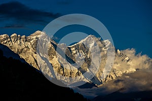 Himalaya mountain peak landscape