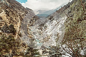 Himalaya mountains landscape