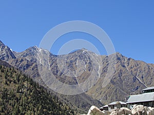 Himalaya range from the base hill area