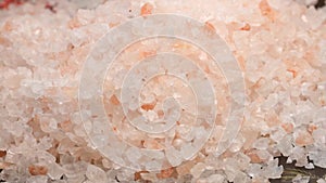 Himalaya salt on a turn table